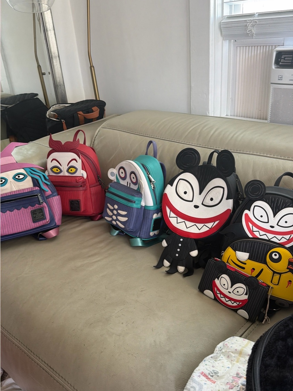 Kids Character Plush Mini Backpack - Black
